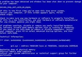 The occurrence of a blue screen on the monitor screen is various causes of the occurrence of the Blue Screen